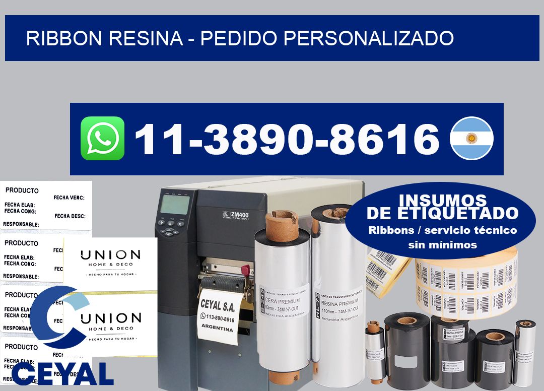 ribbon resina - Pedido personalizado