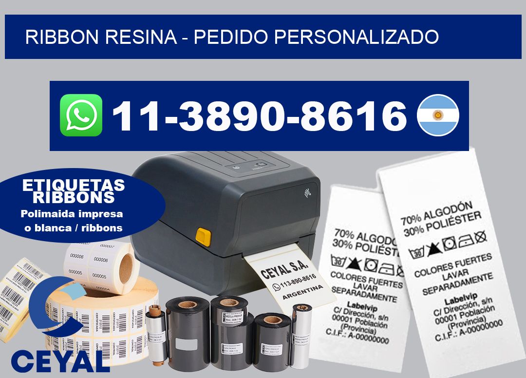 ribbon resina – Pedido personalizado