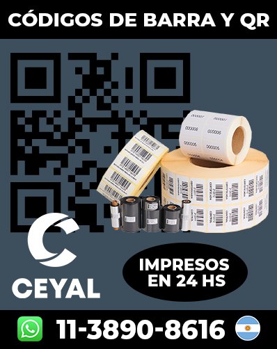Etiquetas para Identificación de Ropa con SKU y Talle Arg