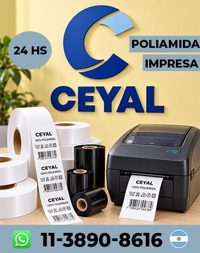 Etiquetas para Identificación de Ropa con SKU y Talle Arg