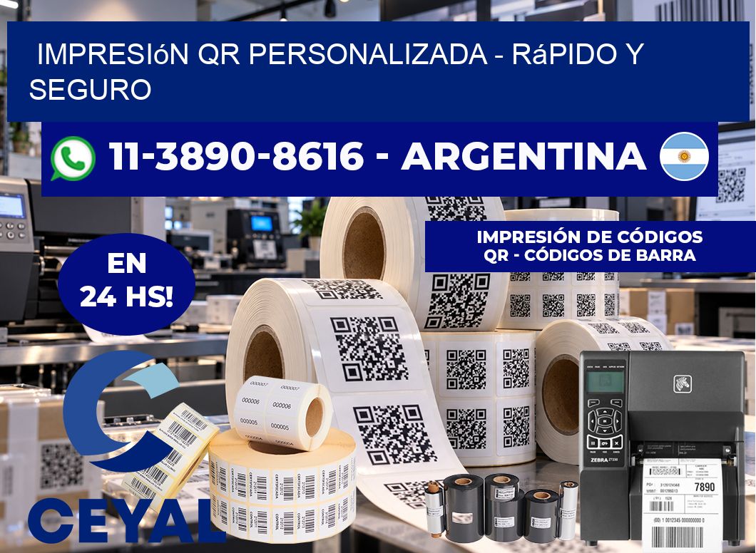 Impresión QR Personalizada - rápido y seguro