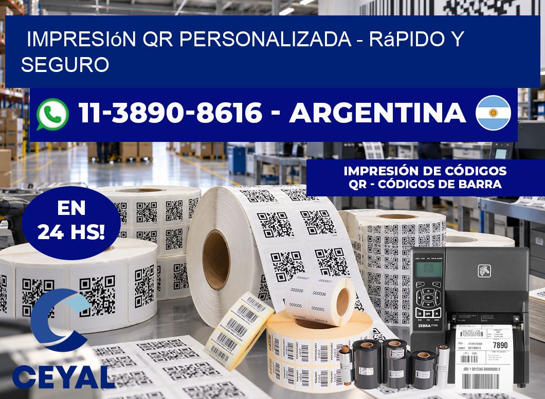 Impresión QR Personalizada - rápido y seguro