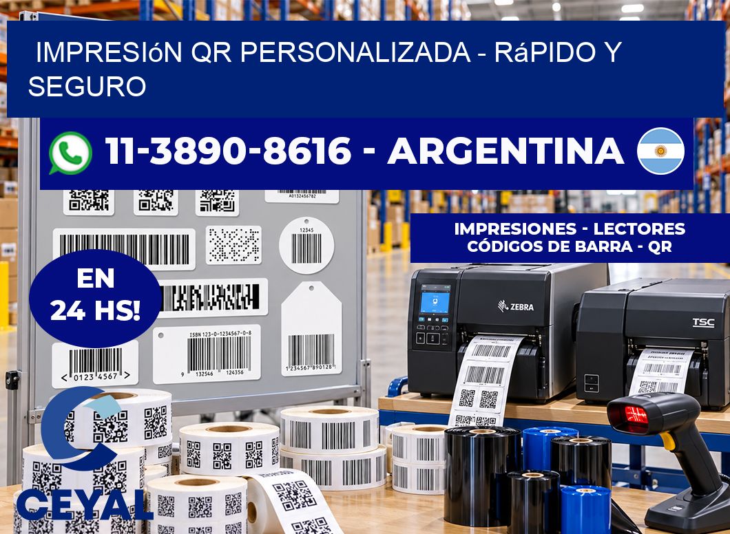 Impresión QR Personalizada – rápido y seguro